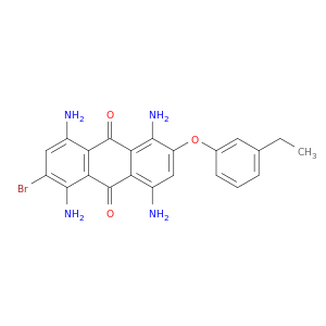 9,10-Anthracenedione, 1,4,5,8-tetraamino-2-bromo-6-(3-ethylphenoxy)-