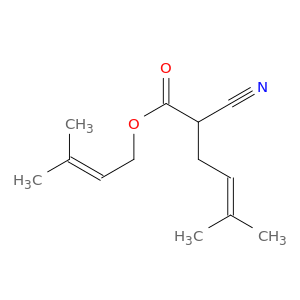 4-Hexenoic acid, 2-cyano-5-methyl-, 3-methyl-2-butenyl ester