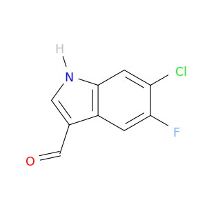 6-氯-5-氟-1H-吲哚-3-羧醛
