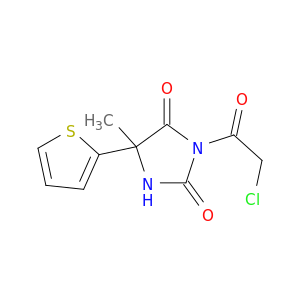 2,4-Imidazolidinedione, 3-(chloroacetyl)-5-methyl-5-(2-thienyl)-