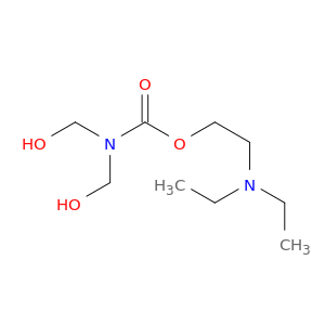 Carbamic acid, bis(hydroxymethyl)-, 2-(diethylamino)ethyl ester