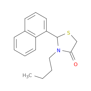 4-Thiazolidinone, 3-butyl-2-(1-naphthalenyl)-