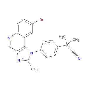 2-(4-(8-溴-2-甲基-1H-咪唑并[4,5-c]喹啉-1-基)苯基)-2-甲基丙腈