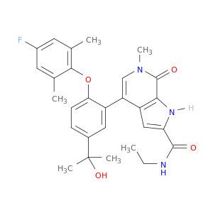 N-乙基-4-[2-(4-氟-2,6-二甲基苯氧基)-5-(1-羟基-1-甲基乙基)苯基]-6,7-二氢-6-甲基-7-氧代-1H-吡咯并[2,3-c]吡啶-2-甲酰胺