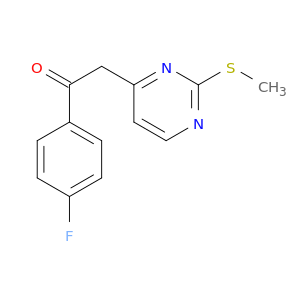 1-(4-Fluorophenyl)-2-(2-(methylthio)pyrimidin-4-yl)ethanone