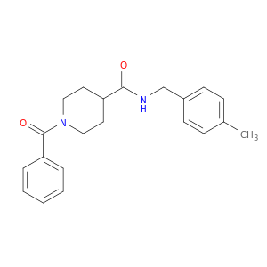 4-Piperidinecarboxamide, 1-benzoyl-N-[(4-methylphenyl)methyl]-