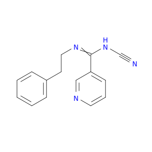 3-Pyridinecarboximidamide, N-cyano-N-(2-phenylethyl)-