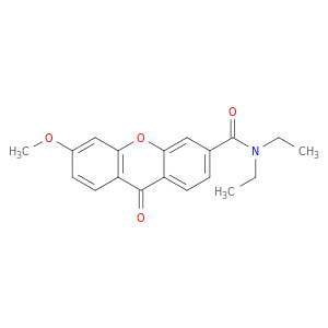 9H-Xanthene-3-carboxamide, N,N-diethyl-6-methoxy-9-oxo-