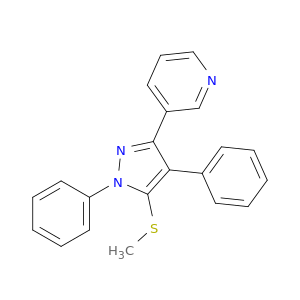 Pyridine,3-[5-(methylthio)-1,4-diphenyl-1H-pyrazol-3-yl]-