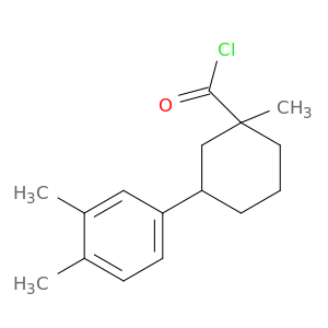 Cyclohexanecarbonyl chloride, 3-(3,4-dimethylphenyl)-1-methyl-