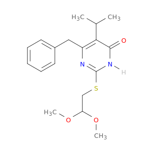 6-benzyl-2-[(2,2-dimethoxyethyl)sulfanyl]-5-(propan-2-yl)pyrimidin-4-ol