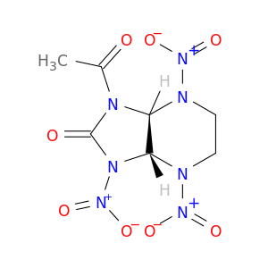 2H-Imidazo[4,5-b]pyrazin-2-one, 1-acetyloctahydro-3,4,7-trinitro-, cis-