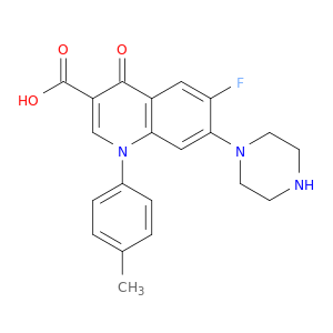 3-Quinolinecarboxylicacid, 6-fluoro-1,4-dihydro-1-(4-methylphenyl)-4-oxo-7-(1-piperazinyl)-