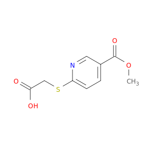 3-Pyridinecarboxylic acid, 6-[(carboxymethyl)thio]-, methyl ester