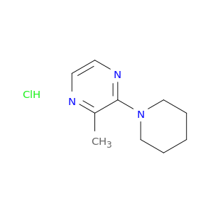 Pyrazine, 2-methyl-3-(1-piperidinyl)-, hydrochloride (1:1)