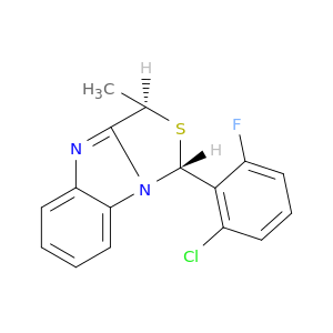 (1r,3r)-1-(2-chloro-6-fluorophenyl)-3-methyl-3h-[1,3]thiazolo[3,4-a]benzimidazole