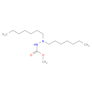 Hydrazinecarboxylicacid, 2,2-diheptyl-, methyl ester