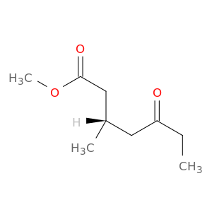 Heptanoic acid, 3-methyl-5-oxo-, methyl ester, (3S)-
