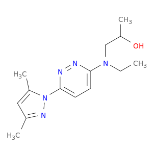 2-Propanol,1-[[6-(3,5-dimethyl-1H-pyrazol-1-yl)-3-pyridazinyl]ethylamino]-