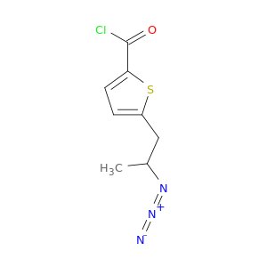 2-Thiophenecarbonyl chloride, 5-(2-azidopropyl)-