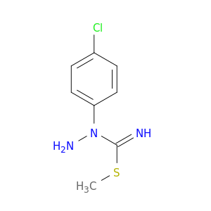 Hydrazinecarboximidothioic acid, 1-(4-chlorophenyl)-, methyl ester