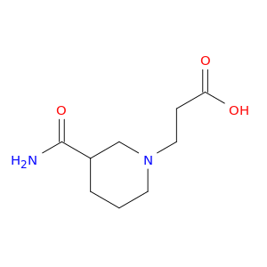 3-(3-Carbamoylpiperidin-1-yl)propanoic Acid