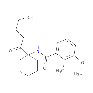 Benzamide, 3-methoxy-2-methyl-N-[1-(1-oxopentyl)cyclohexyl]-