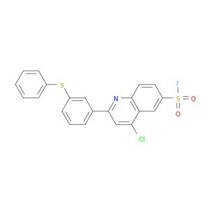 6-Quinolinesulfonylfluoride, 4-chloro-2-[3-(phenylthio)phenyl]-