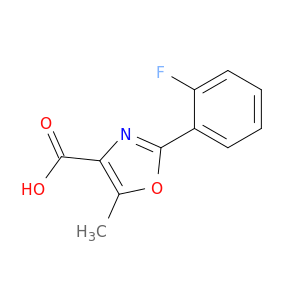 4-Oxazolecarboxylic acid, 2-(2-fluorophenyl)-5-methyl-