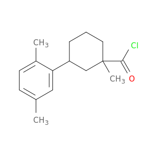 Cyclohexanecarbonyl chloride, 3-(2,5-dimethylphenyl)-1-methyl-