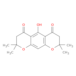 5-hydroxy-2,2,8,8-tetramethyl-2,3,7,8-tetrahydro-4h,6h-pyrano[3,2-g]chromene-4,6-dione