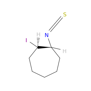 Cycloheptane, 1-iodo-2-isothiocyanato-, trans-