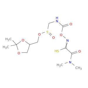 2-(DIMETHYLAMINO)-N-((((((2,2-DIMETHYL-1,3-DIOXOLAN-4-YL)METHOXY)SULFINYL)METHYLAMINO)CARBONYL)OXY)- 2-OXOETHANIMIDOTHIOIC ACID