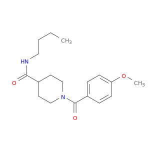 4-Piperidinecarboxamide, N-butyl-1-(4-methoxybenzoyl)-