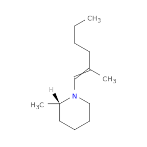 Piperidine, 2-methyl-1-(2-methyl-1-hexenyl)-, (S)-