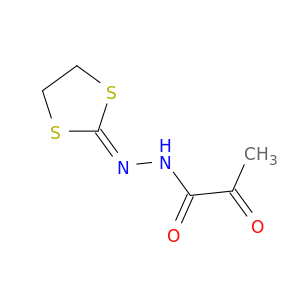 Propanoic acid, 2-oxo-,2-(1,3-dithiolan-2-ylidene)hydrazide
