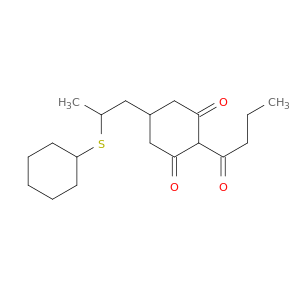1,3-Cyclohexanedione, 5-[2-(cyclohexylthio)propyl]-2-(1-oxobutyl)-