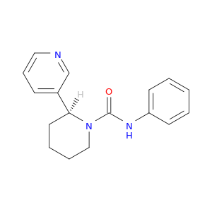 1-Piperidinecarboxamide, N-phenyl-2-(3-pyridinyl)-, (S)-