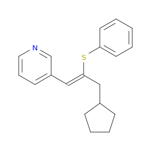 Pyridine, 3-[(1Z)-3-cyclopentyl-2-(phenylthio)-1-propenyl]-