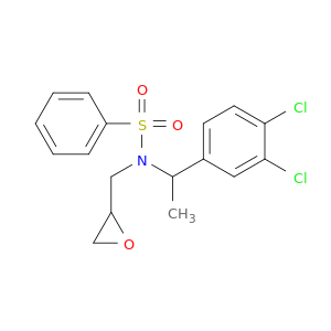 N-[1-(3,4-DICHLOROPHENYL)ETHYL]-N-(OXIRAN-2-YLMETHYL)BENZENESULFONAMIDE