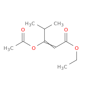 2-Pentenoic acid, 3-(acetyloxy)-4-methyl-, ethyl ester