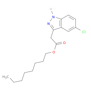 1H-Indazole-3-acetic acid, 5-chloro-, octyl ester