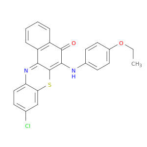5H-Benzo[a]phenothiazin-5-one, 9-chloro-6-[(4-ethoxyphenyl)amino]-