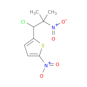 Thiophene, 2-(1-chloro-2-methyl-2-nitropropyl)-5-nitro-