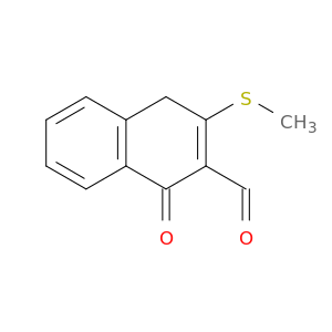 2-Naphthalenecarboxaldehyde, 1,4-dihydro-3-(methylthio)-1-oxo-