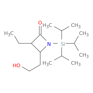2-Azetidinone, 3-ethyl-4-(2-hydroxyethyl)-1-[tris(1-methylethyl)silyl]-