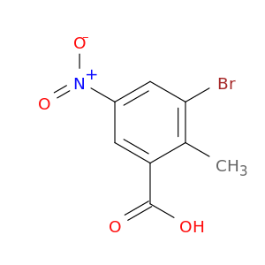 3-溴-2-甲基-5-硝基苯甲酸