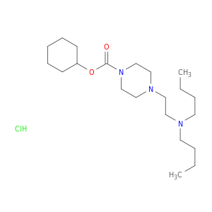 1-Piperazinecarboxylicacid, 4-[2-(dibutylamino)ethyl]-, cyclohexyl ester, hydrochloride (1:1)