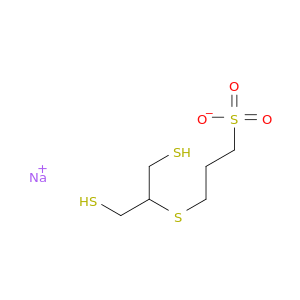 sodium 3-[(1,3-disulfanylpropan-2-yl)sulfanyl]propane-1-sulfonate