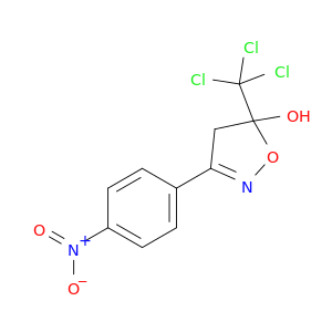 5-Isoxazolol, 4,5-dihydro-3-(4-nitrophenyl)-5-(trichloromethyl)-
